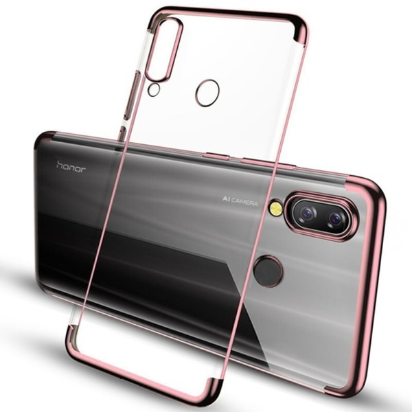 Huawei Honor Play - støtdempende silikondeksel (Floveme) Roséguld