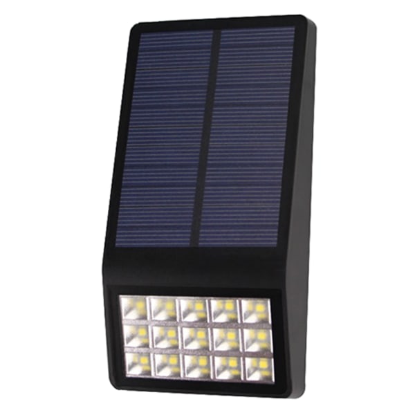 Soldriven Utelampa med automatisk sensor (LED) Svart