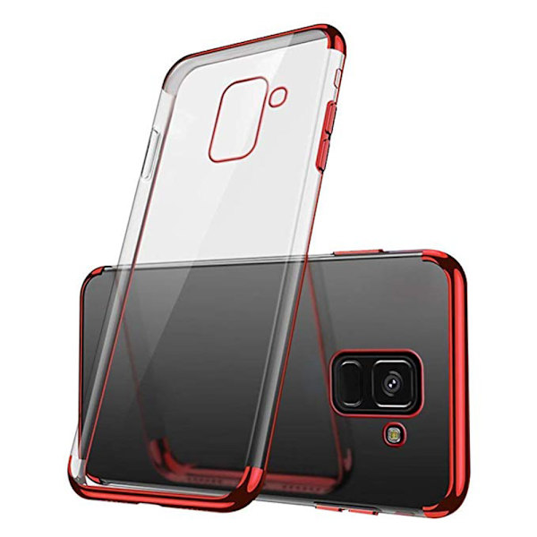 Silikonskal - Samsung Galaxy A8 2018 Silver Silver