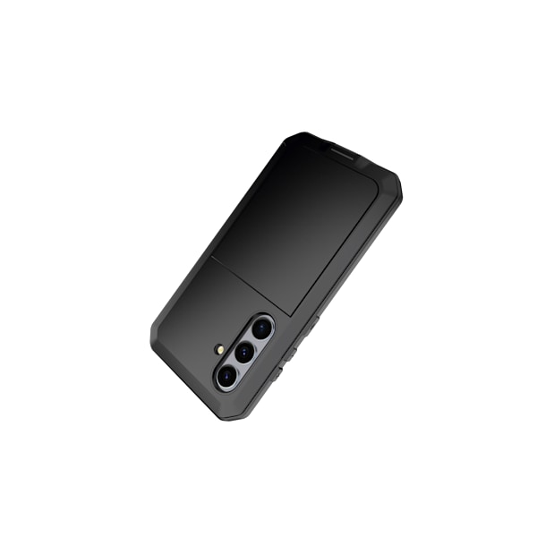 S24 plus - Stötdämpande HEAVY DUTY Aluminium Skal Black