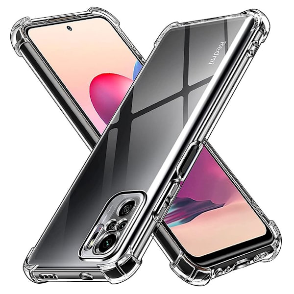 Xiaomi Redmi Note 10 Pro - Silikonskal (Floveme) Genomskinlig