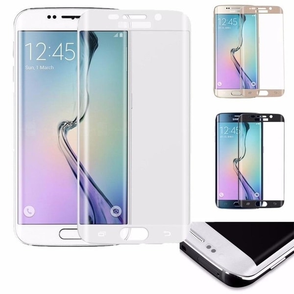 Samsung Galaxy S6 Edge - HuTech EXXO-Skärmskydd 3D (9H) Vit