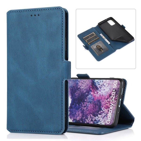Samsung Galaxy S21 Ultra - Stilig praktisk lommebokdeksel Mörkblå