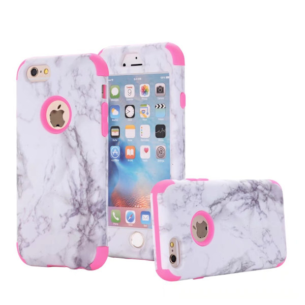 Elegant Skyddsskal för iPhone 6/6S Plus (MARBLE) Blå