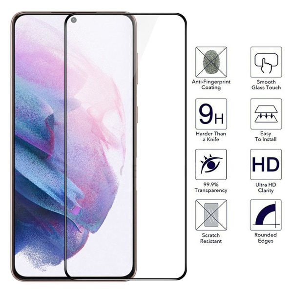 Heltäckande Härdat Glas 2.5D Skärmskydd Galaxy S23 Plus Transparent