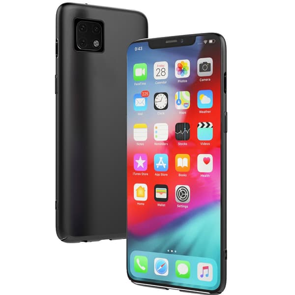 iPhone 11 Pro Max - Professionellt Silikonskal Svart Svart