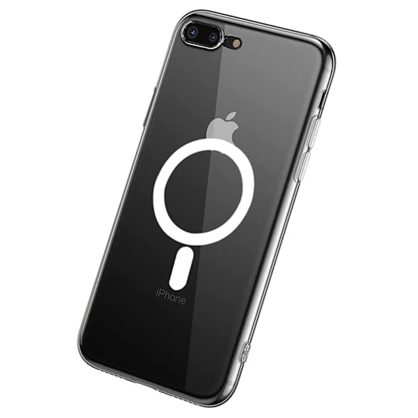 iPhone 7 Plus - Magnetiskt Skal Genomskinlig
