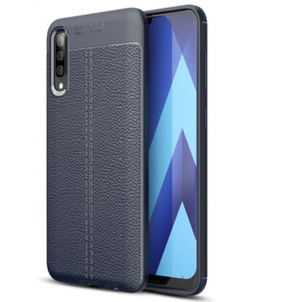 Samsung Galaxy A50 - Beskyttende silikondeksel (autofokus) Mörkblå