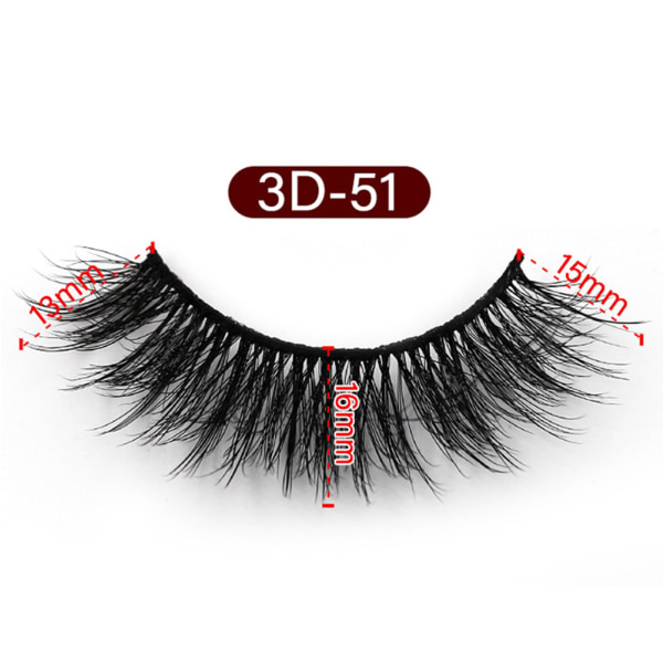 Eleganta 5-Par 3D Lösögonfransar 3D-55