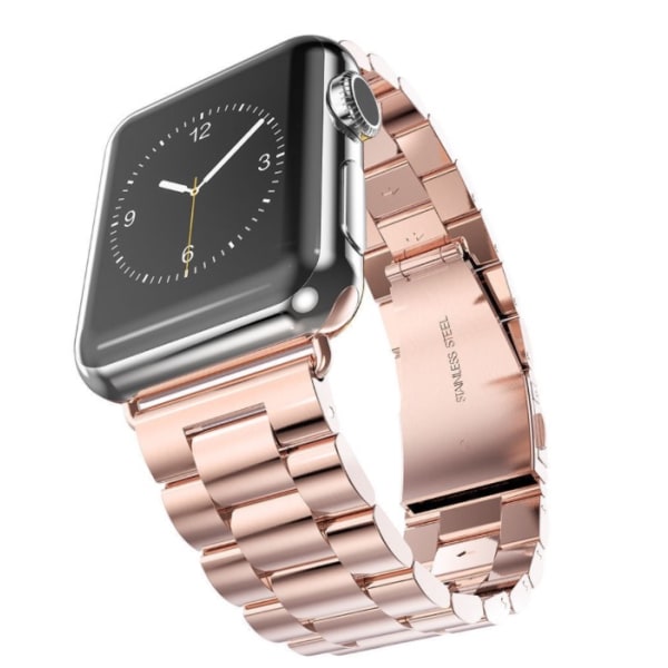 Apple Watch 4 - 40 mm - Ainutlaatuiset linkit ruostumattomasta teräksestä Roséguld
