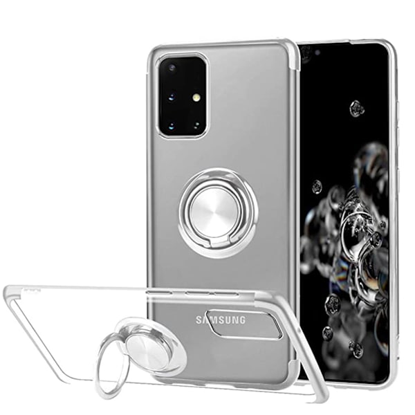 Samsung Galaxy A71 - Stilsäkert Skyddsskal med Ringhållare Guld