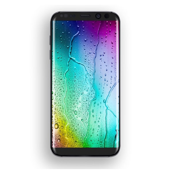 Samsung Galaxy S8 - (2-PACK) HuTech EXXO-Skærmbeskyttelse med Ram Svart