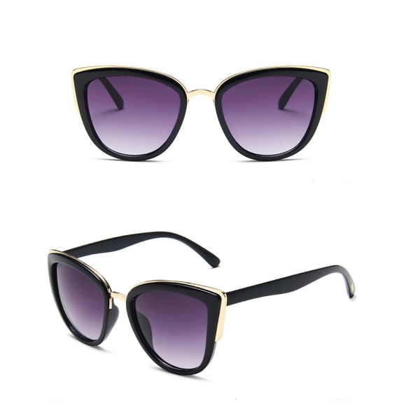 Eleganta Cat Eye Solglasögon med Hög Kvalitet samt Polariserade Svart
