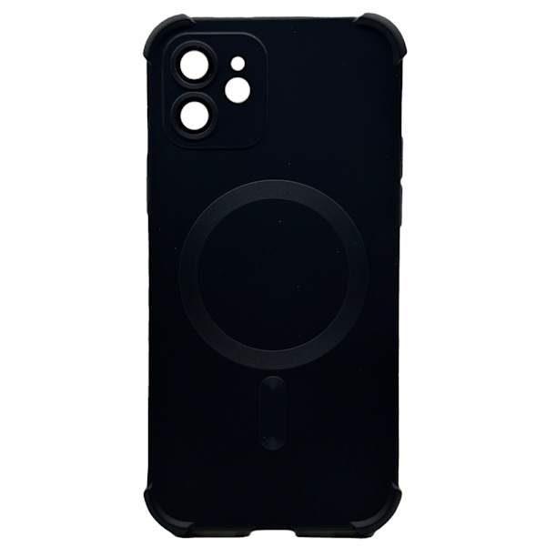 iPhone 12 -  Silikonskal med Magnetiskt Stötskydd Rosa