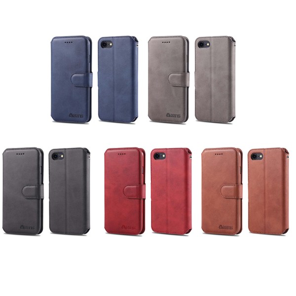 iPhone 6/6S - Effektivt Yazunshi lommebokdeksel Blå