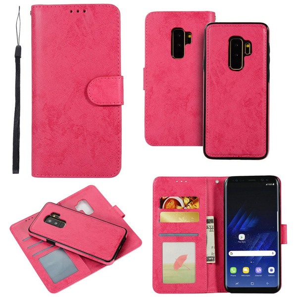 Samsung Galaxy S9Plus - Fodral med Smartfunktion (LEMAN) Rosa