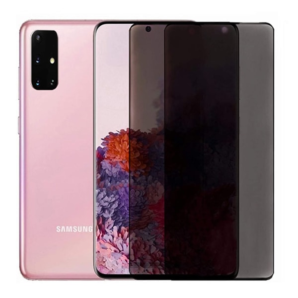 Samsung A71 2.5D Anti-Spy 2-PACK Skärmskydd Ram 9H 0,3mm Svart Svart