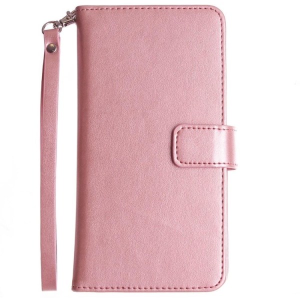 Stilig Elegant 9-korts lommebokdeksel til iPhone 7 FLOVEME Rosa