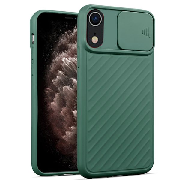 iPhone XR - Kraftfullt Skal Kamera Skydd Lila