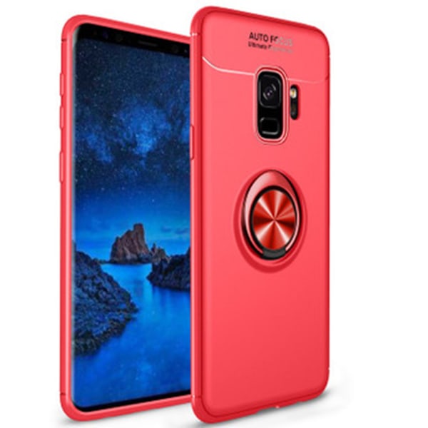 Samsung Galaxy A6 2018 - Cover med ringholder Röd/Röd