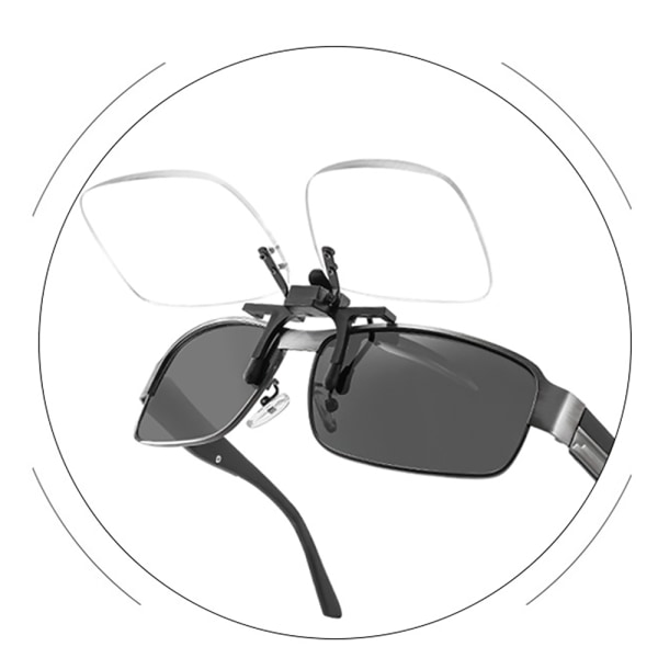 Praktisk Clip-On Läsglasögon med Styrka (+1,0 - +4,0) +1,0