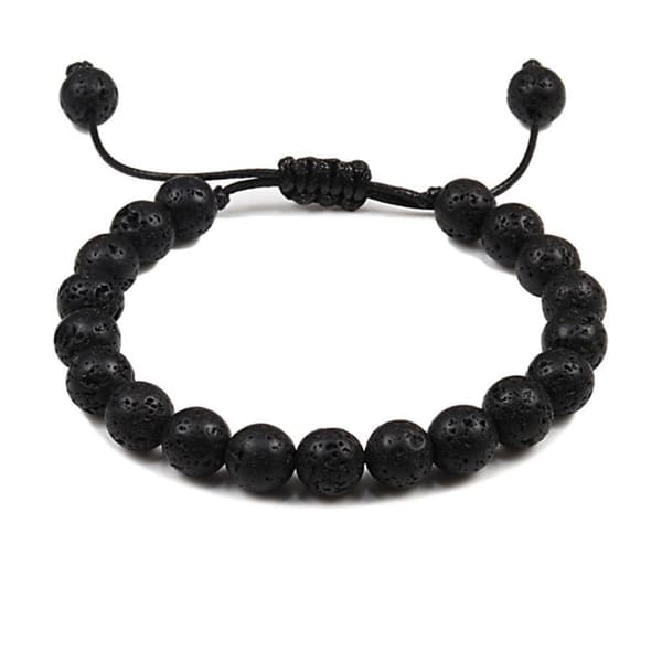 Stilsäkert Hållbart Stenkulors Armband Black Pine Light Blue