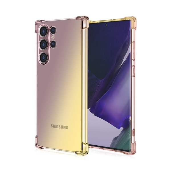 Samsung Galaxy - FLOVEME Skal Blå/Rosa S23 Ultra