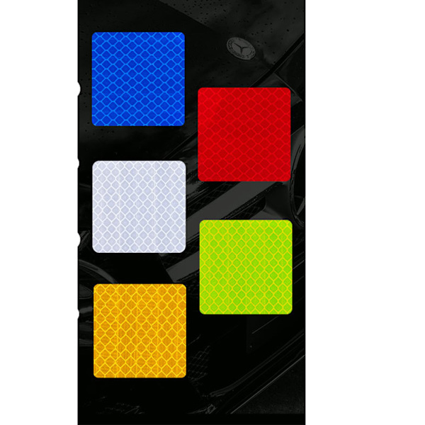 Praktiskt 5-Pack Fyrkantiga Reflex Remsor Grön