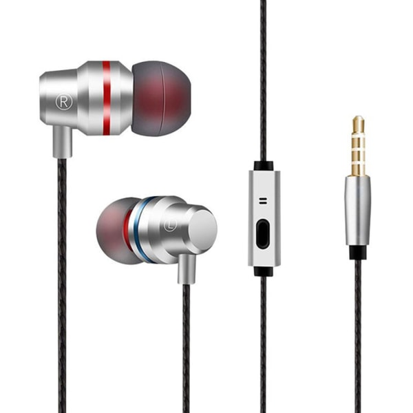 BASS Hifi Metal Sport In-ear hörlurar (Earphones) Röd