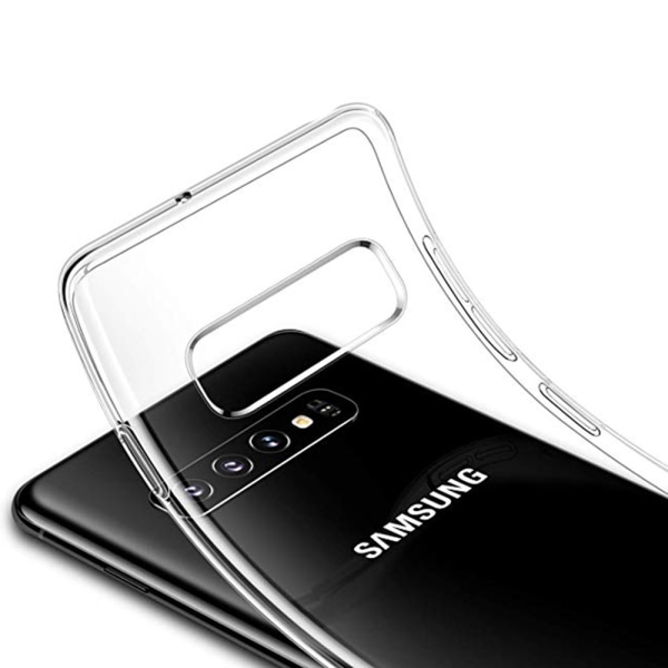 Effektivt beskyttelsesdeksel laget av myk silikon for Samsung Galaxy S10e Röd