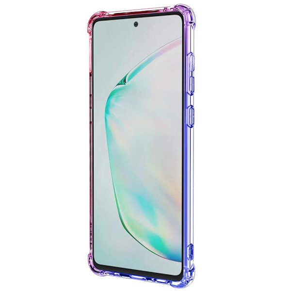 Samsung Galaxy A22 5G - Skyddande FLOVEME Silikonskal Blå/Rosa
