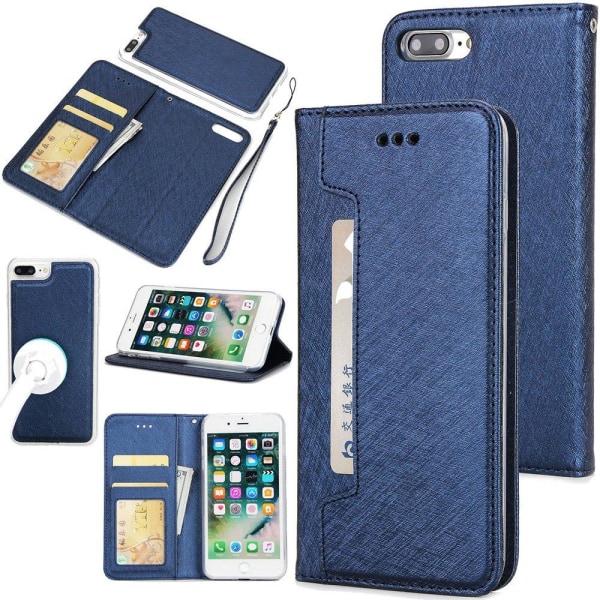 iPhone 7 Plus - Eksklusivt FLOVEME lommebokdeksel Blå