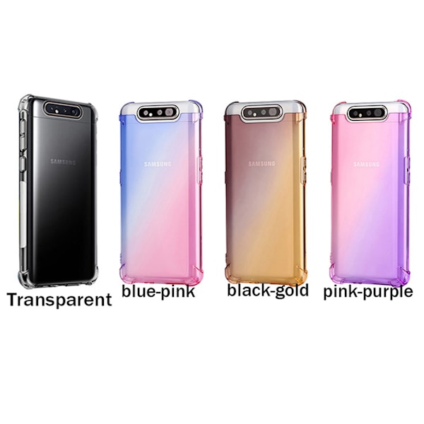 Robust Skal (Air-Bag) - Samsung Galaxy A80 Rosa/Lila