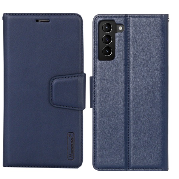 Samsung Galaxy S21 Plus - Professionelt Hanman Wallet Cover Marinblå
