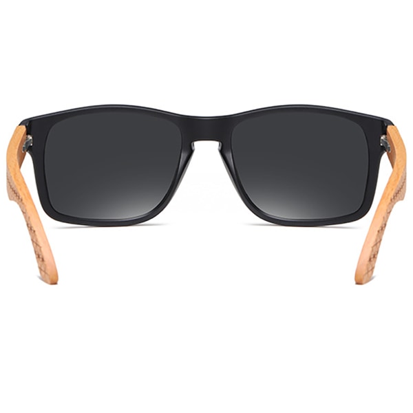 UV-Skyddance solbriller med træstel Blå | Blå | Fyndiq