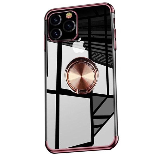 iPhone 12 Pro Max - Smart fleksibelt Floveme etui med ringholder Röd