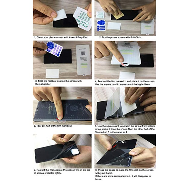 Mate 20 Pro 2-PACK Skärmskydd 9H Nano-Soft Screen-Fit HD-Clear Transparent Transparent/Genomskinlig