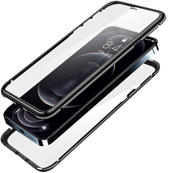 iPhone 13 Mini - Stilfuldt magnetisk dobbeltsidet cover Blå