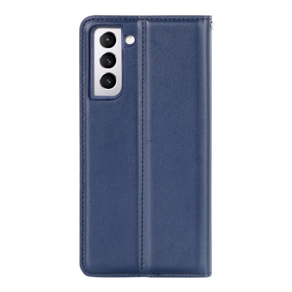 Samsung Galaxy S21 - Stilfuldt og praktisk HANMAN Wallet etui Marinblå