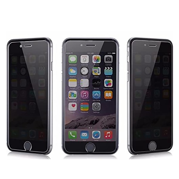 3-PACK iPhone 8 Plus näytönsuoja Anti-Spy HD 0,3mm Svart