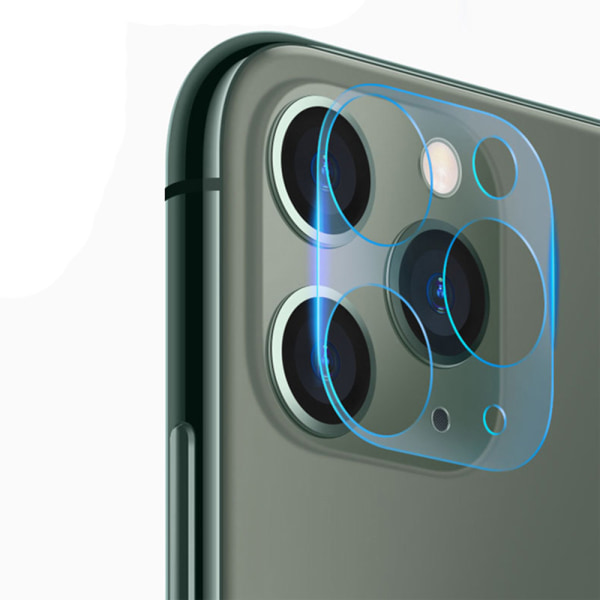 iPhone 11 Pro Max bakkamera linsebeskyttelse 9H 2.5D fulldeksel Transparent/Genomskinlig