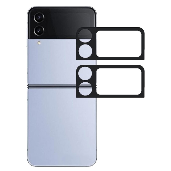 2-PACK Samsung Galaxy Z Flip 4 -kameran linssin suojus 2.5D (HD) Transparent