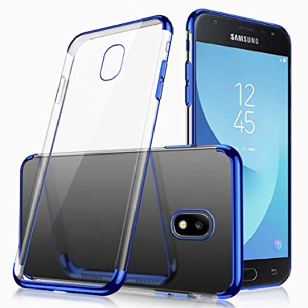 Samsung Galaxy J3 2017 - Tukeva ohut silikonikotelo Blå