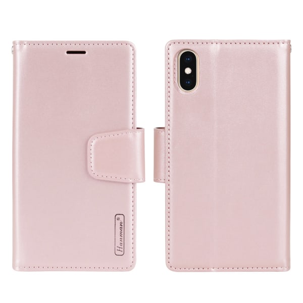 Tyylikäs Smooth Wallet Case - iPhone XS MAX Svart