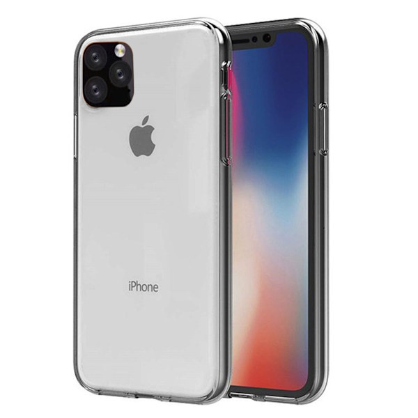 Elegant Dubbelsidigt Skyddsskal i Silikon - iPhone 11 Pro Transparent/Genomskinlig