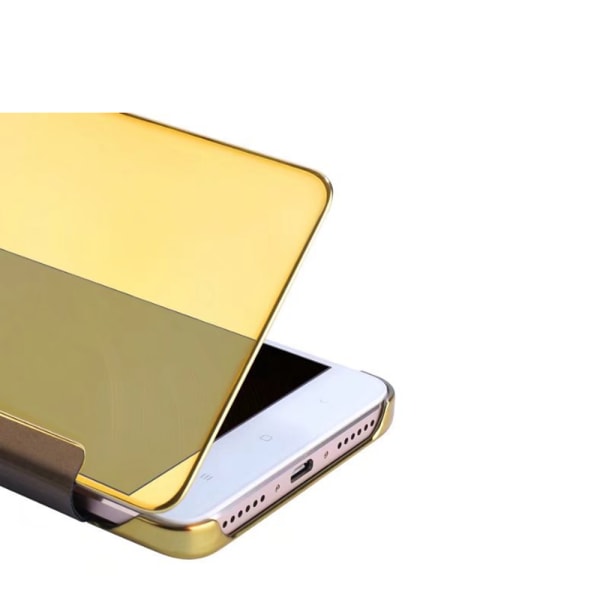 Clear-View etui fra LEMAN til Samsung Galaxy S9 Guld