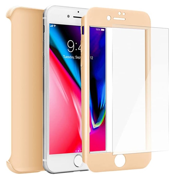 iPhone SE 2020 - Stilig beskyttende dobbeltskall FLOVEME Guld