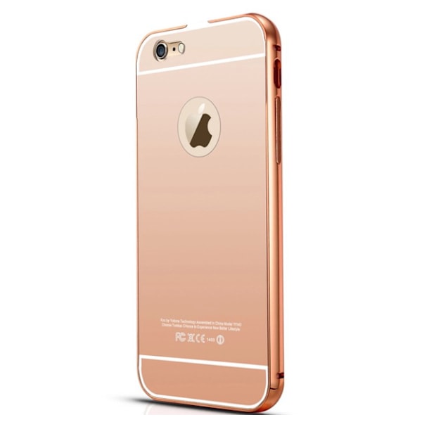 iPhone 6/6S - Elegant skal fr�n LEMAN (ram i Aluminium) Roséguld Roséguld