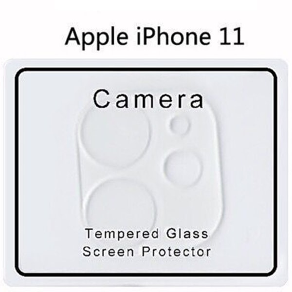 Bagkameraobjektiv 3-PACK Skærmbeskytter FullCover 9H 2.5D iPhone 11 Transparent/Genomskinlig