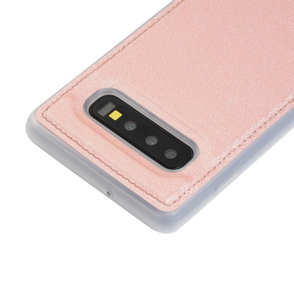 Samsung Galaxy S10 - Praktiskt Plånboksfodral (FLOVEME) Guld